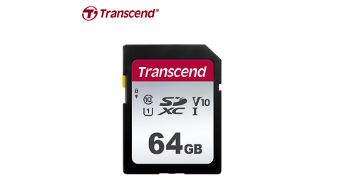 【Transcend 創見】64GB 300S microSDXC U1-V10 /C10 記憶卡