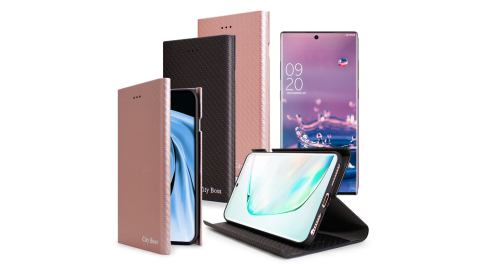 CITY for 三星 Samsung Galaxy Note 10 潮流尖端紋支架皮套