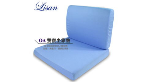 lisanOA雙寶坐靠墊(記憶靠墊+坐墊)