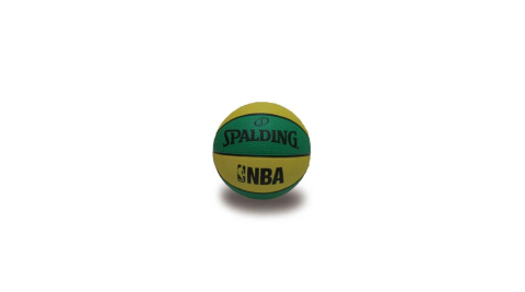 SPALDING NBA 一號籃球 迷你小球-斯伯丁 NBA 戶外 黃綠@SPA66994@