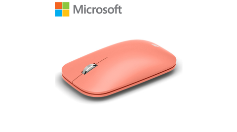 Microsoft 微軟 時尚行動滑鼠 蜜桃粉