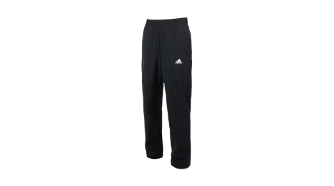 ADIDAS 男運動長褲-亞規 慢跑 路跑 平織 愛迪達 黑白@GP0952@