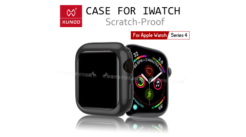 XUNDD 訊迪 Apple Watch Series 4 (40mm) 全包金屬色防摔軟殼 保護邊框(宇宙黑)