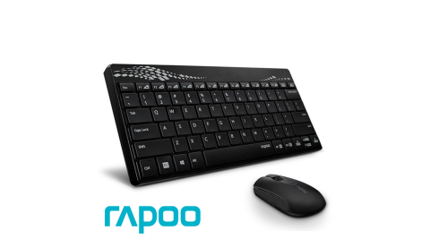 Rapoo 雷柏8000 無線鍵鼠組-黑