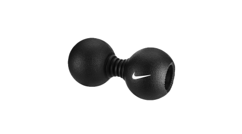 NIKE 雙球按摩球-按摩滾輪 訓練 塑身 健身 黑白@N0003521010NS@