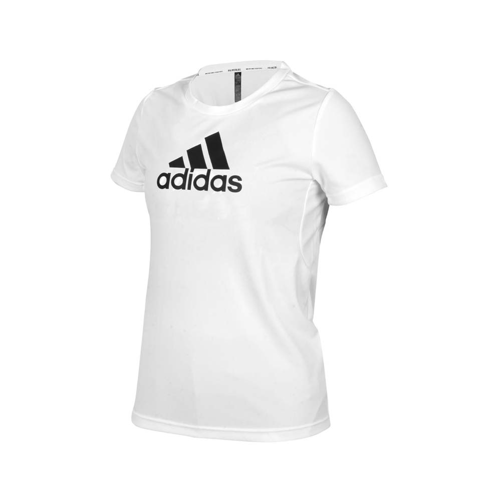 ADIDAS 女短袖T恤-吸濕排汗運動慢跑路跑上衣愛迪達白黑@GL3821@ - 17Life生活電商