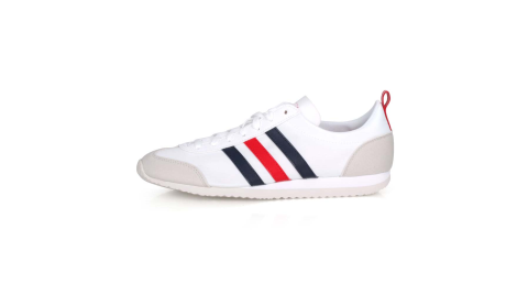 ADIDAS VS JOG 男運動休閒鞋-復古 慢跑 經典 愛迪達 白灰紅藍@BB9678@