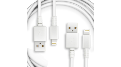 For iPhone Lightning 8 pin USB副廠傳輸充電線 2 條-可用 iPhone X/iPhone8/8plus/iPhone7/7plus