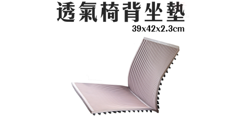 金德恩 台灣專利製造 透氣冰涼軟式椅背墊+坐墊L號/通風/長照/駕駛/上班族/銀髮族