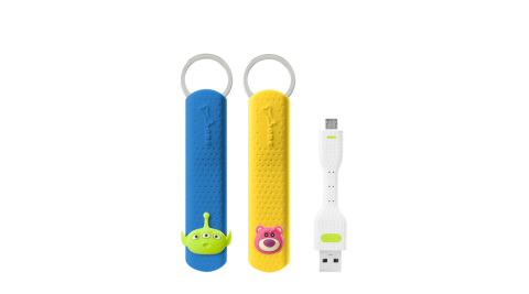 Bone / LinKey Micro USB 充電傳輸鑰匙圈-三眼外星人/熊抱哥 [玩具總動員]