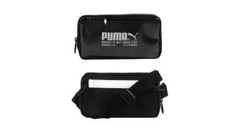 PUMA 隨身小包-側背包 斜背包 肩背包 手拿包 透明黑白@07739401@
