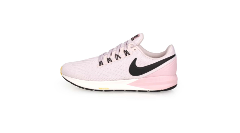 NIKE W AIR ZOOM STRUCTURE 22 女慢跑鞋-路跑 粉藕黑@AA1640009@