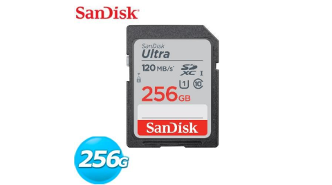 SanDisk Ultra SDHC 256GB 記憶卡 (C10/UHS-I/120MB/s) 