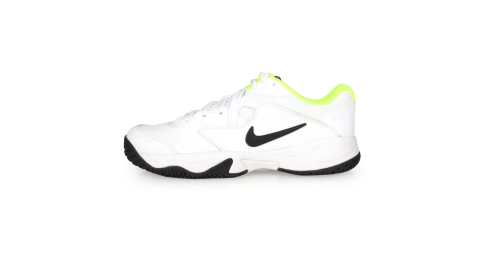NIKE COURT LITE 2 男網球鞋-訓練 白黑螢光黃@AR8836107@