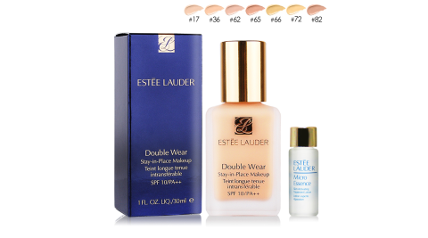 ESTEE LAUDER雅詩蘭黛 粉持久完美持妝粉底(30ml)+微分子肌底原生露(7ML)