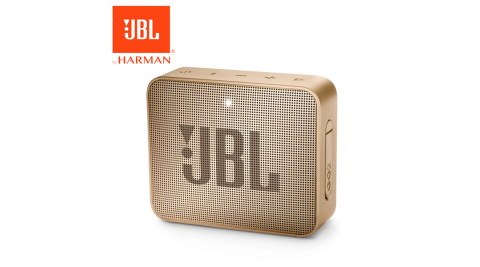 【JBL】GO 2 可攜式防水藍牙喇叭(香檳金)