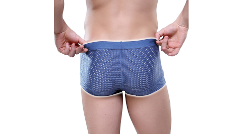 冰絲透氣網眼男性平角個性內褲-5入