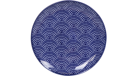 《Tokyo Design》瓷製餐盤(扇點藍16cm)
