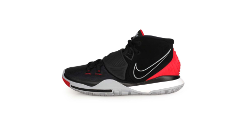 NIKE KYRIE 6 EP 男籃球鞋-避震 厄文 魔鬼氈 中筒 氣墊 黑灰紅@BQ4631002@