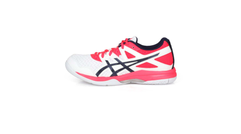 ASICS GEL-TASK 2 女排羽球鞋-排球 羽球 羽毛球 亞瑟士 白亮粉丈青@1072A038-101@