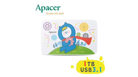 【加送贈品】Apacer宇瞻 AC233 1TB『Ning’s』聯名款行動硬碟