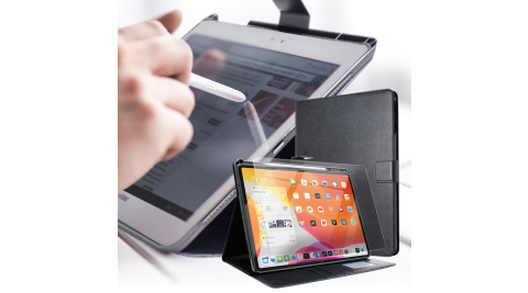 Xmart for 2020 iPad Pro 11吋 典雅優選帶筆槽牛皮皮套+搭配專用玻璃組合