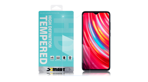 Xmart for 紅米 Note 8 Pro 薄型 9H 玻璃保護貼-非滿版