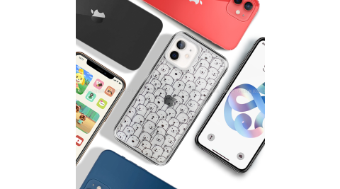 MOOTUN for iPhone 12 mini 5.4吋 防護晶透保護殼 - 滿版線條熊熊