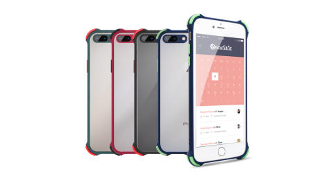 Xmart for iPhone 8 Plus / iPhone 7 Plus 5.5吋 完美四角防撞磨砂手機殼