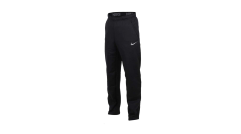 NIKE 男運動長褲-慢跑 刷毛 保暖 黑白@932254-010@