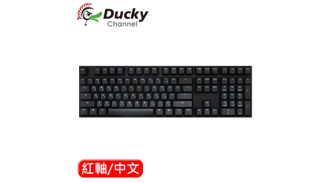Ducky創傑 ONE2 Phantom 魅影黑 100%電競鍵盤 紅軸中文