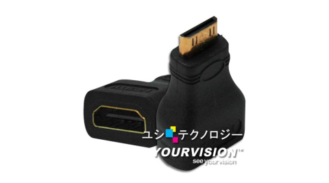 高品質 Mini HDMI(公) 轉 HDMI(母) 轉接頭