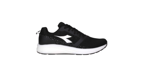 DIADORA 男專業避震慢跑鞋-路跑 運動 黑銀@DA71193@