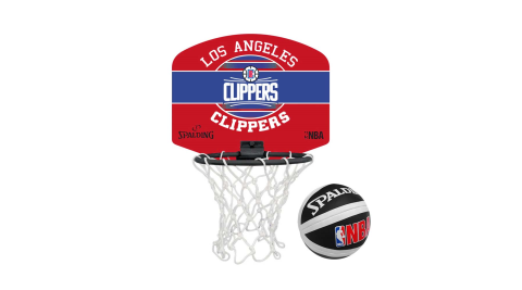 SPALDING 18小籃板-快艇 CLIPPERS-親子 籃框 NBA 斯伯丁 紅藍白@SPA77652@