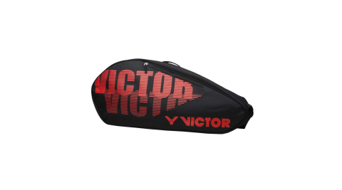 VICTOR 12支裝羽拍包-拍包袋 羽毛球 裝備袋 肩背包 側背包 羽球 勝利 黑紅@BR6213CD@