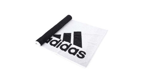 ADIDAS 運動毛巾-慢跑 路跑 游泳 戲水 浴巾 愛迪達 白黑@DH2862@
