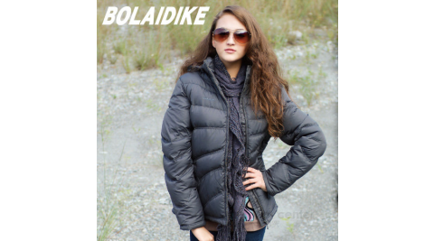 【波萊迪克bolaidike】 女 單件式水鳥羽絨外套.夾克.羽絨衣.羽毛衣.保暖外套 /防潑水/深灰 TF028