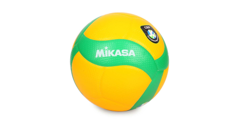 MIKASA 歐冠專用比賽用排球#5-5號球 CEV指定球 黃綠@KMV200WCEV@
