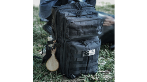 【ANiMA WANDERER】BLN-08 Outdoor Tactical Backpack 45L : Black 戶外戰術後背包 單人旅行/露營/機車露營系列