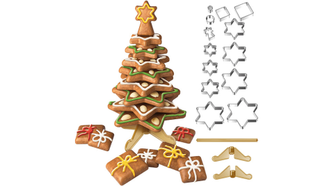 《TESCOMA》立體餅乾切模16件(聖誕樹)