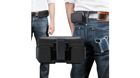 Achamber for 三星 Samsung Galaxy Note 20 Ultra 真皮型男旋轉腰夾腰掛 橫式皮套