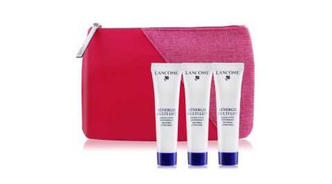 LANCOME 蘭蔻 超緊顏5D太空乳霜面膜(15ml)X3加贈時尚化妝包