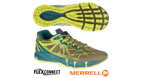 【美國 MERRELL】男款 戶外多功能避震越野跑鞋.慢跑鞋/GRIP耐磨抓地鞋底.抗菌防臭/ML37709 深橄欖綠