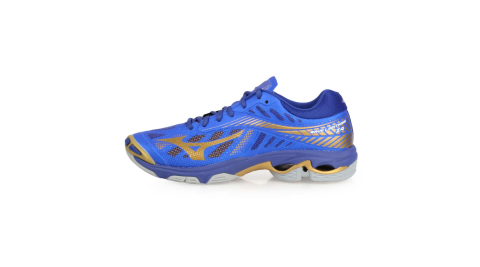 MIZUNO WAVE LIGHTNING Z4 男排球鞋-排球 美津濃 藍金@V1GA180051@
