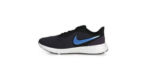NIKE REVOLUTION 5 男慢跑鞋-輕量 路跑 深灰粉藍黑@BQ3204009@
