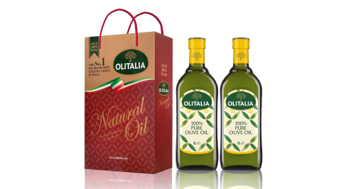 【Olitalia奧利塔】橄欖油禮盒組1組(1000mlx2罐/組;共2罐)