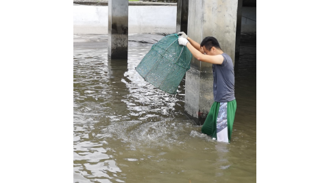 宜蘭礁溪-大塭休閒農場(魚籠罩魚)