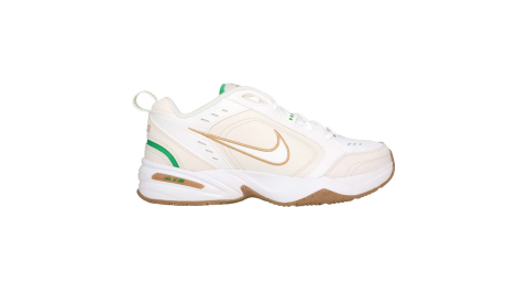 NIKE AIR MONARCH IV 男休閒運動鞋-老爹鞋 復古 經典 皮革 白米白棕綠@415445103@