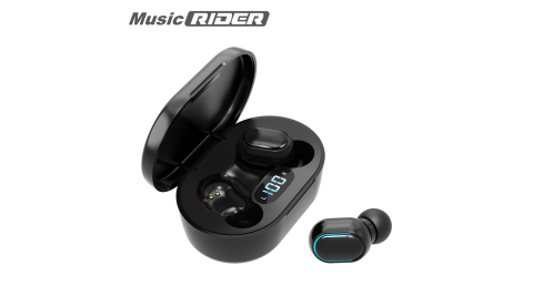 MusicRider T10 真無線藍牙耳機-黑色