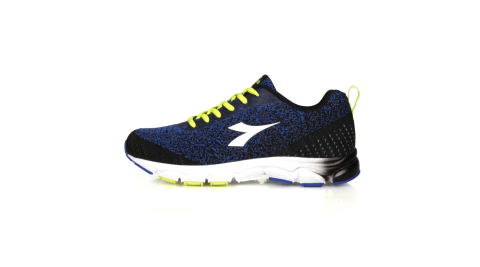 DIADORA 男專業輕量慢跑鞋-寬楦 路跑 健走 運動鞋 藍黑芥末綠@DA71107@